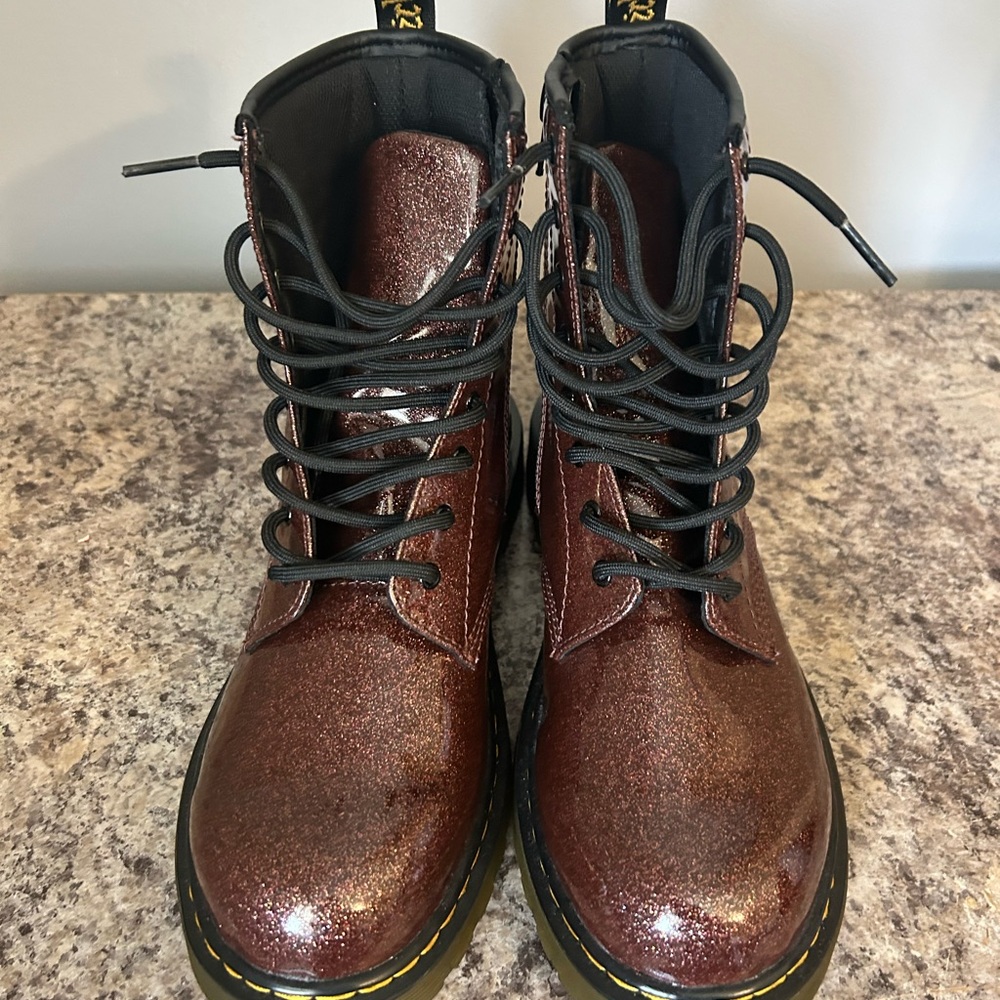 Dr. Martens 1460 Glitter Lace/Zipper Boots